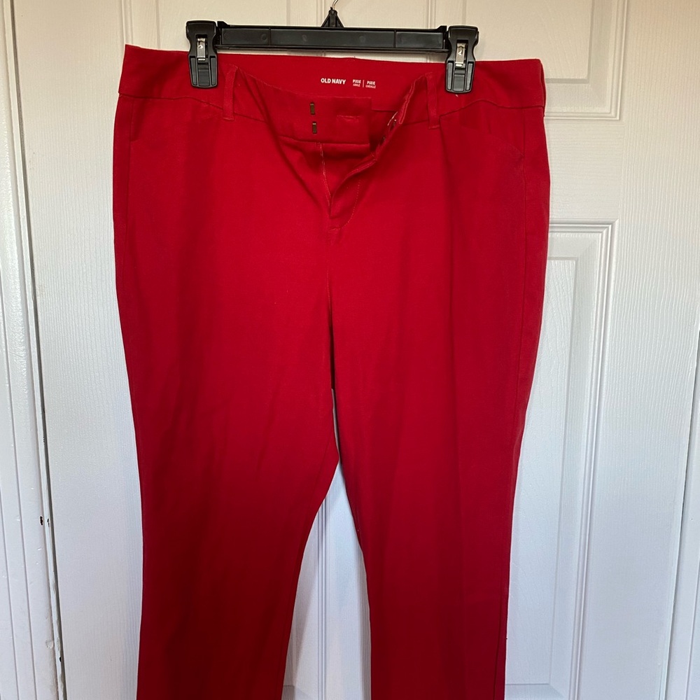Old Navy Red Pixie Ankle Pants